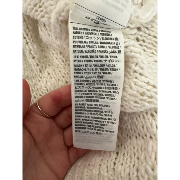 Abercrombie & Fitch Off-White Knit Sweater Womens S - Picture 12 of 12